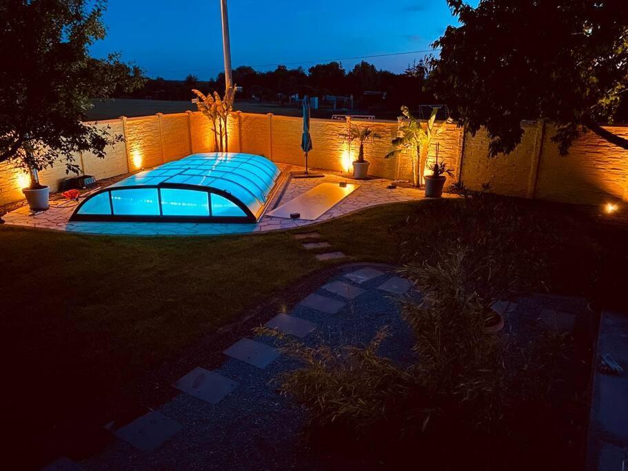 Pool, Sauna Und Blick Ins Gruene Wittenberg Exterior foto